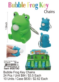 Bubble Frog Keychains